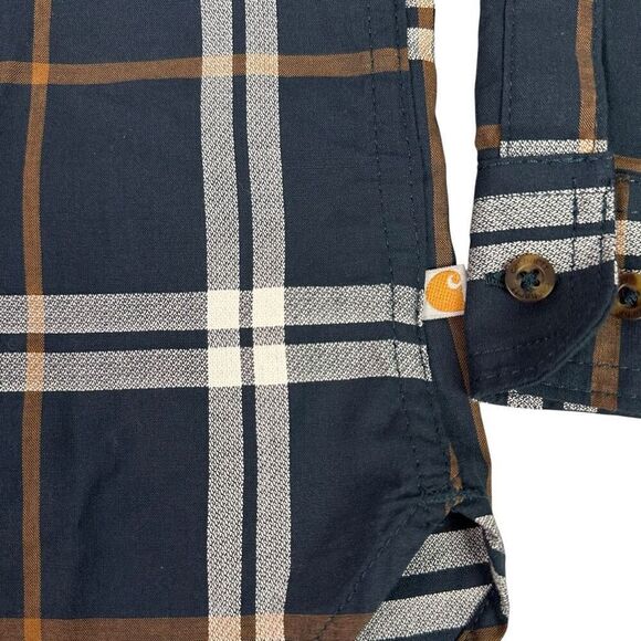 Carhartt Women's Large Fairview Plaid Button Down Shirt - Picture 5 of 10